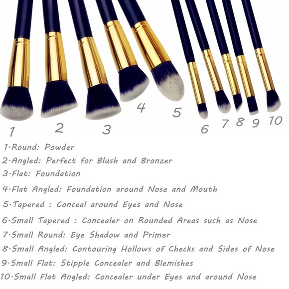 ⭐️ HOST PICK ⭐️ Professional make up brushes, 10pc - Picture 6 of 8