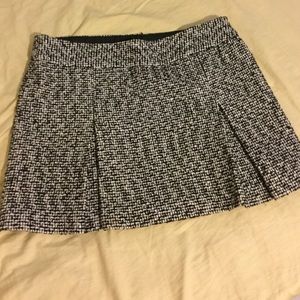 Black & White Houndstooth Mini Skirt