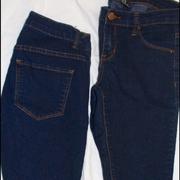 Dark Wash Forever 21 Skinny Jeans