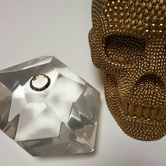 House of Harlow 1960 gold Aztec ring