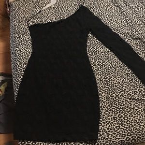 Black one arm dress