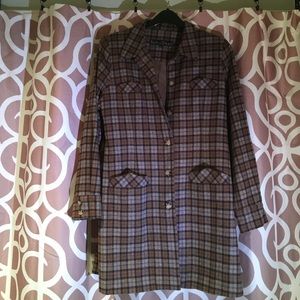 Red or Dead 3/4 length vintage WOOL blazer coat