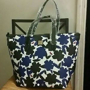 Nwt Large Dooney floral bag