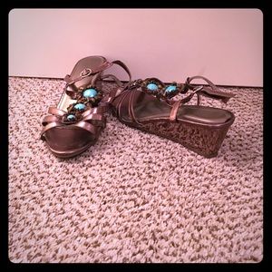 Wedge Open Toed Shoe