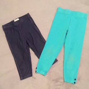 🌷Set of two girls leggings