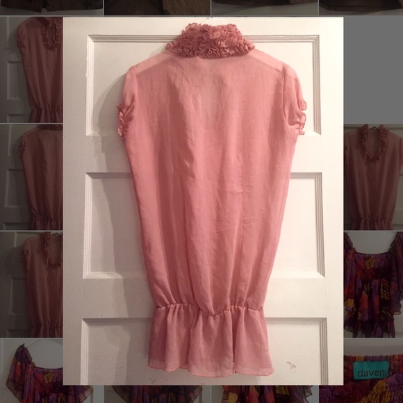 CARTAGO Sheer Ruffled Blouse - Picture 3 of 4