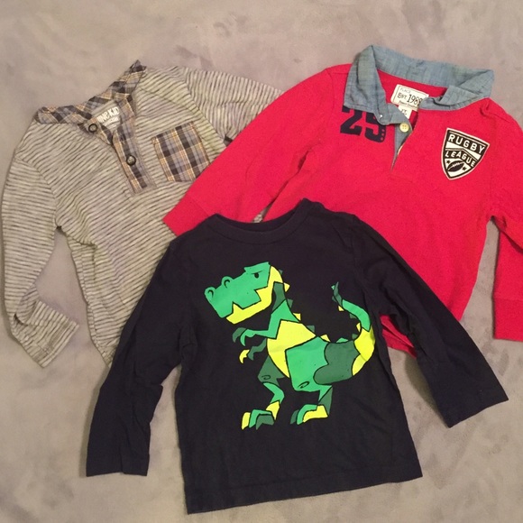 Set of three longsleeve boy shirts