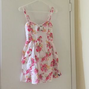 Abercrombie kids white floral summer dress