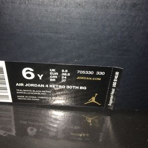 Air Jordan Retro IV Teal Green