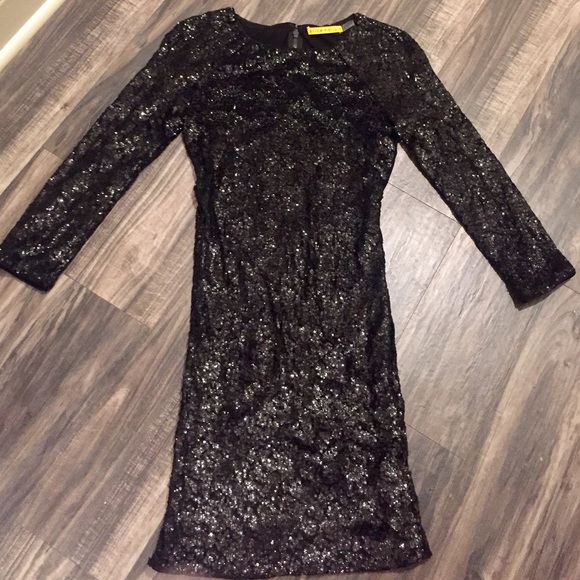 Alice+Olivia Black Party Dress