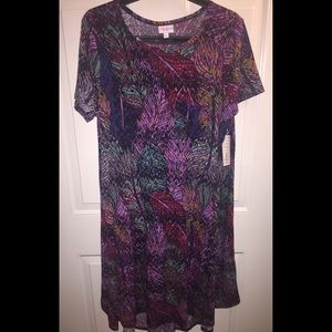 NEW Lularoe Feather Carly Dress - SUPER UNICORN!