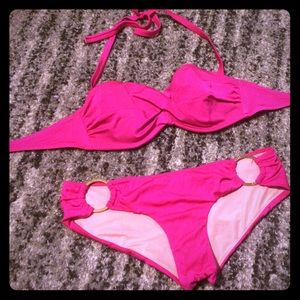 Hot pink Victoria's Secret swimsuit 34D / M