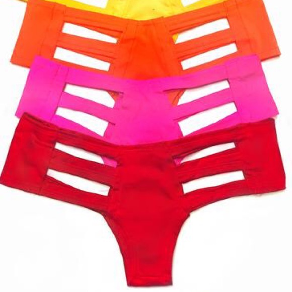 Solid Red Rave Bottoms - Cutouts