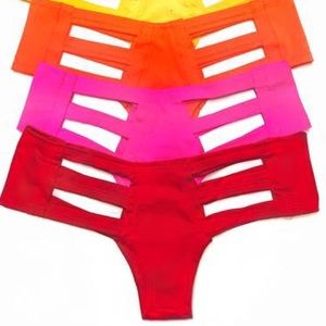 Solid Red Rave Bottoms - Cutouts