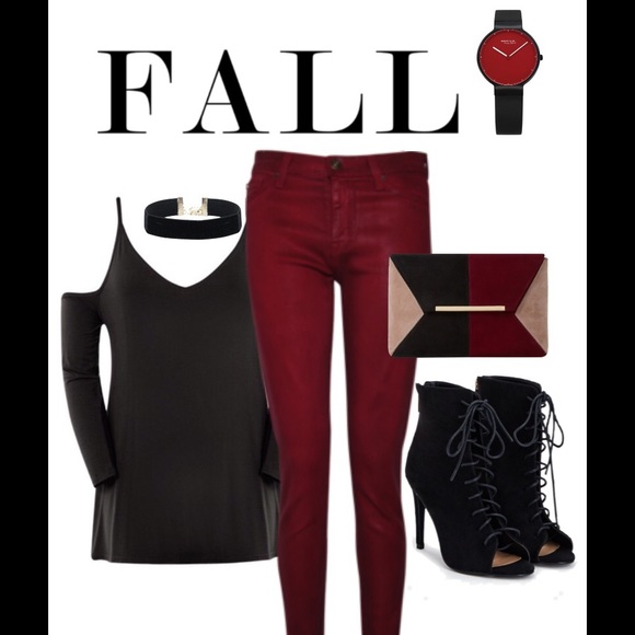 Cold Shoulder Flare Top.