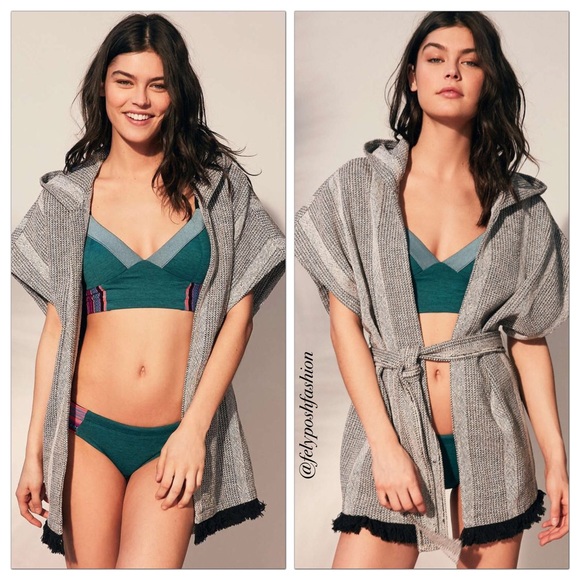Urban Outfitters Only Natural Hooded Kimono - Picture 1 of 2