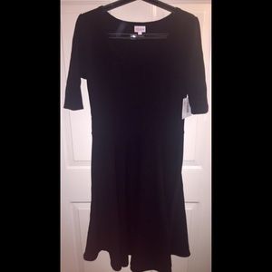 NEW Lularoe Black Solid Nicole Dress - Perfect LBD