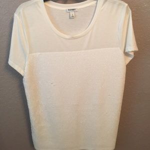 Relaxed sequined top