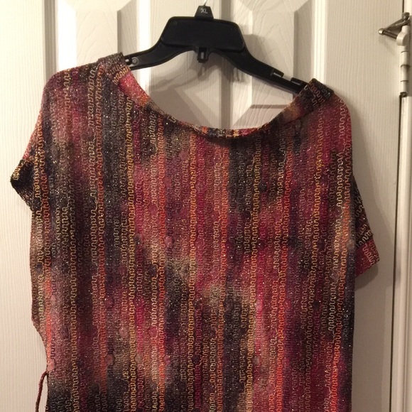 Colorful dress divided in two pics.