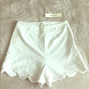 Monteau white shorts, sz XS