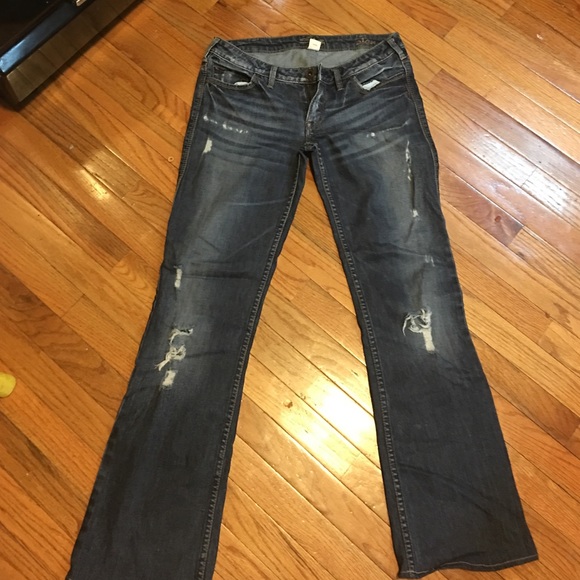 Silver Alex jeans size 30 x 35 distressed