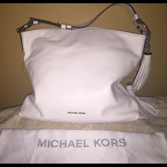 Michael Kors Handbags - Large White Michael Kors Hobo