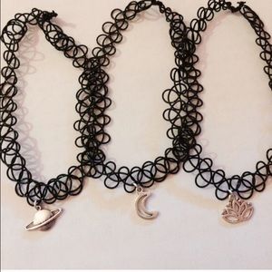 Handmade Tattoo Choker with Charm
