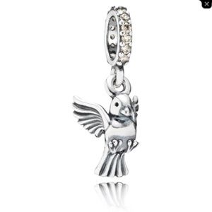 Authentic "dove of peace" Pandora charm.