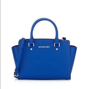 Sold-Nbw Michael kors purse royal blue medium