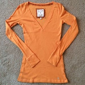 Abercrombie ribbed long sleeve T