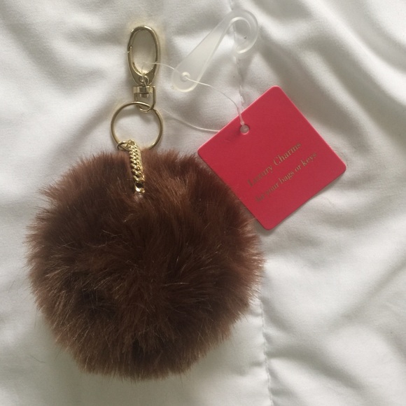 Pom Pom key chain NWT