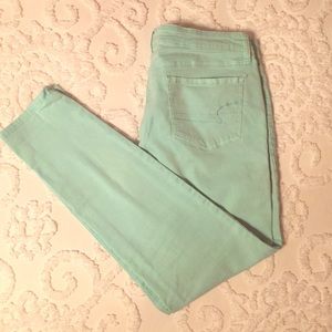 Mint Green American Eagle Stretch Pants