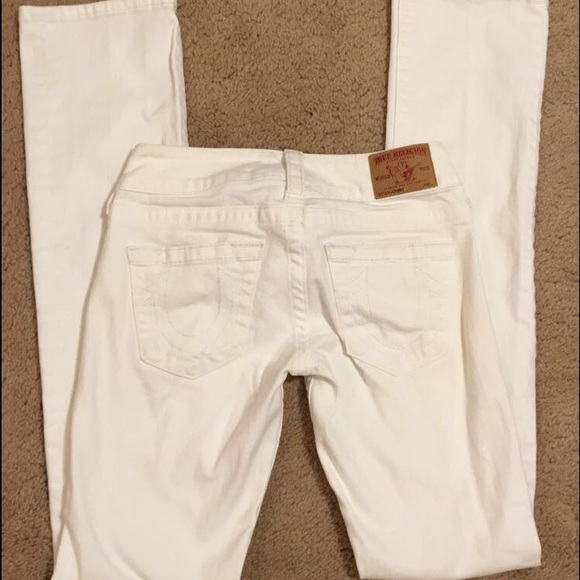 True religion white boot cut jeans
