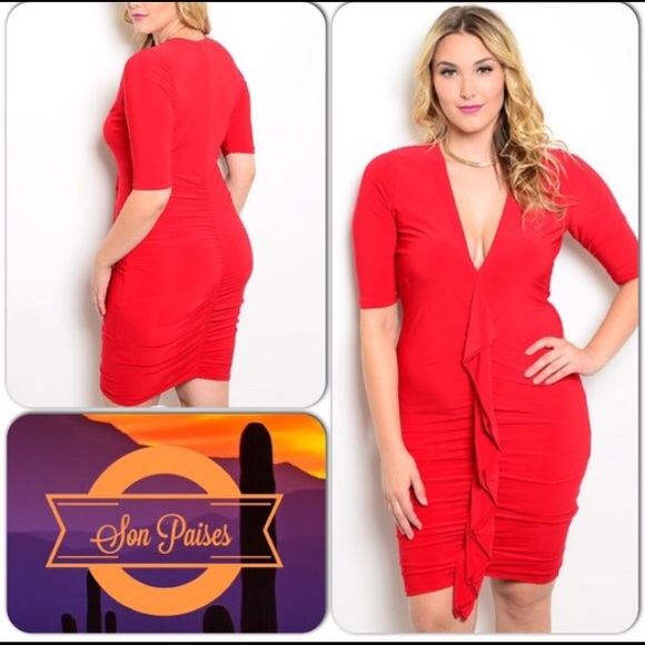 Red Women's Size Dress-HOST PICK🏵 Clearance - Picture 4 of 4