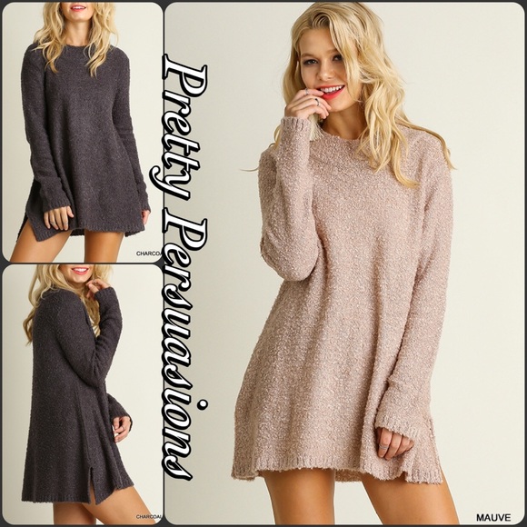 LAST ONE‼️Blush Mauve Cozy Mock Neck Tunic Sweater - Picture 4 of 4