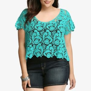 Torrid crochet crop top