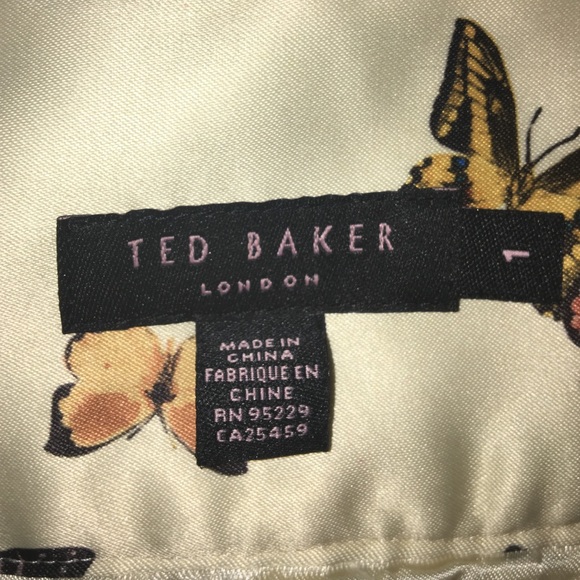 Ted Baker London Butterfly Silk Skirt - Picture 2 of 4