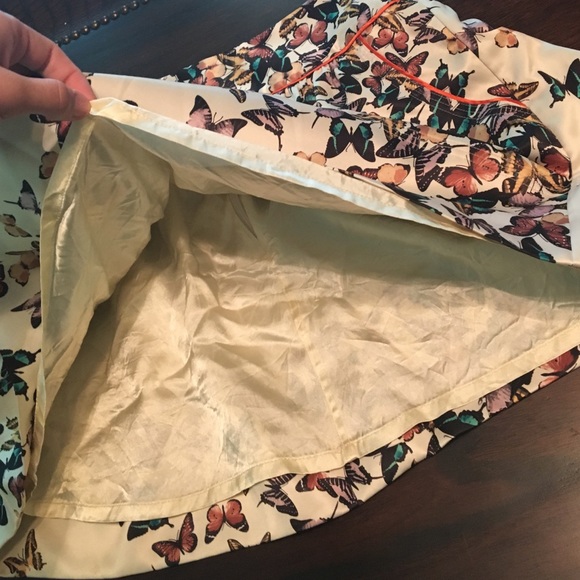 Ted Baker London Butterfly Silk Skirt - Picture 4 of 4