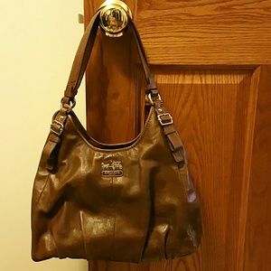 Leather Coach shoulder bag