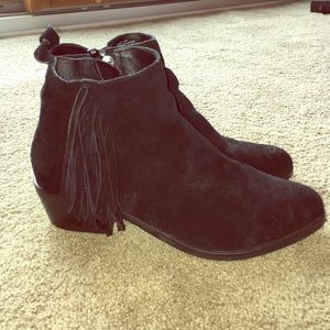 Fringe booties