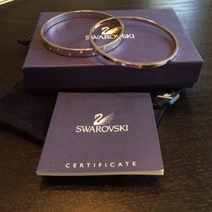 Swarovski bangle set of 2