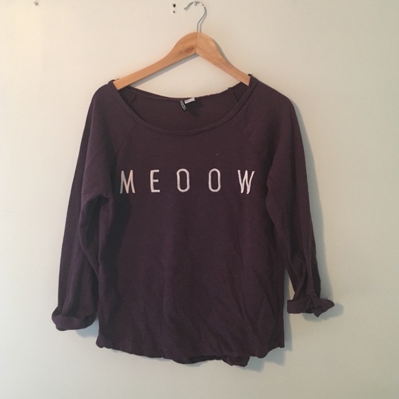 Purple sweatshirt