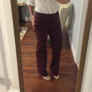 Maroon Jcrew Trousers