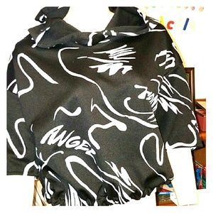 Short sleeve "Angel" hoodie