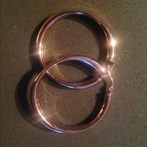 Rose Gold Hoop Earrings