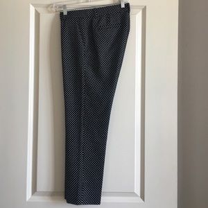 J.Crew Cafe Capri dot pant.