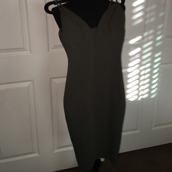 Green V neck dress!