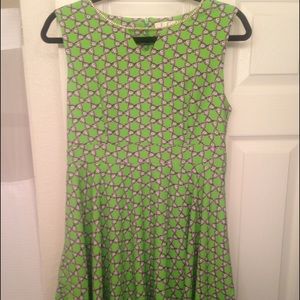 Skater dress with crystallized collar