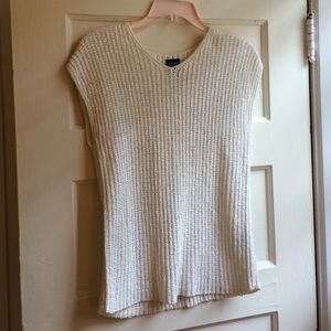 White sleeveless Eileen Fisher sweater