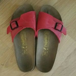Birkis Papillio sandals like new.  EUC